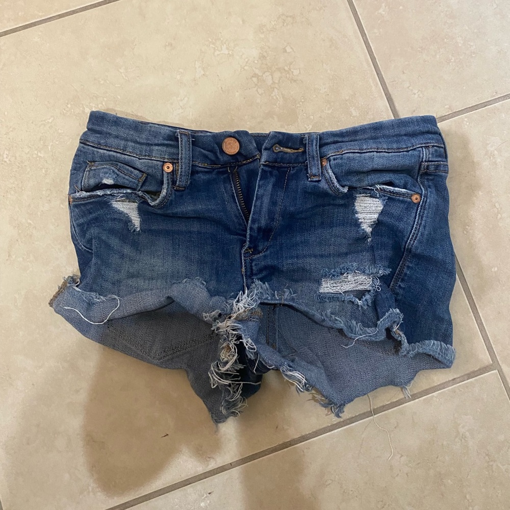 Dark Blue Blank NYC Jean Shorts